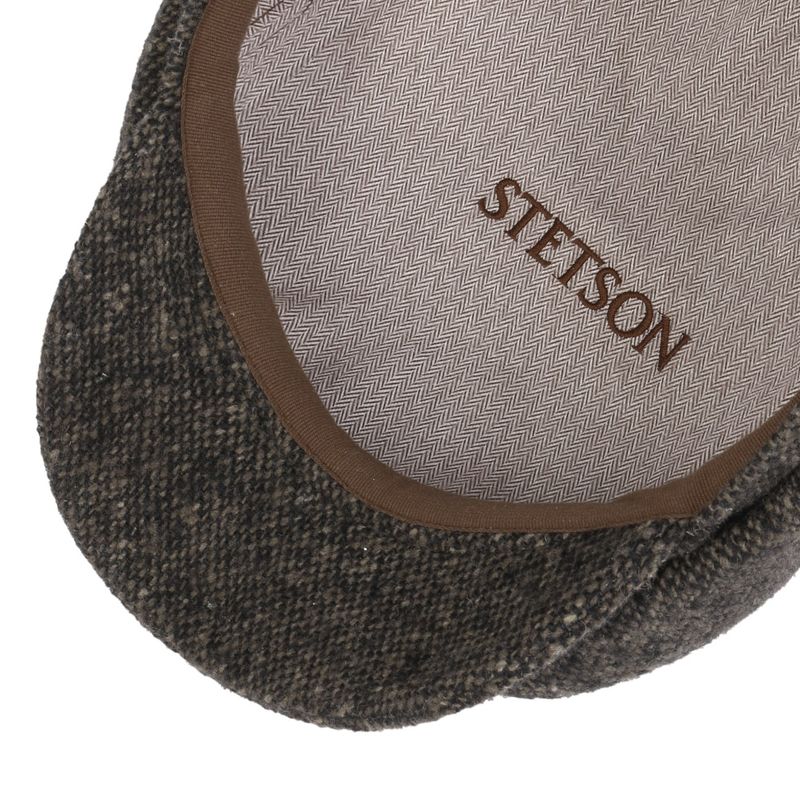 Hatteras Wool Donegal Newsboy Black/Mud Cap - Stetson