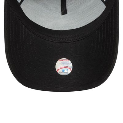 LA Dodgers Metallic Patch Black 9FORTY E-Frame Trucker Cap