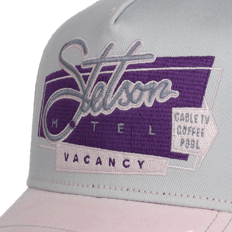 Trucker Cap Motel Vacancy Purple/Pink  - Stetson