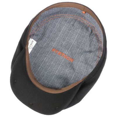 Stetson Brooklin Wool Cashmere Flat Cap Black