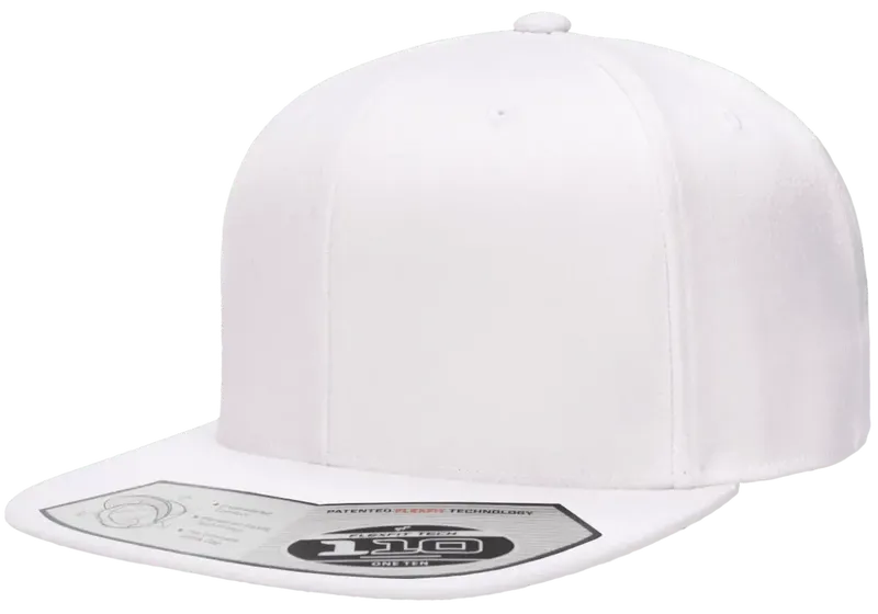 110 Fitted Snapback White - Flexfit