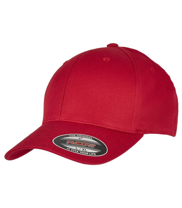 Flexfit Organic Cotton Red Cap - Flexfit