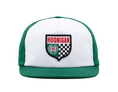 Cast Out Unstructured Green/White Snapback - Hoonigan