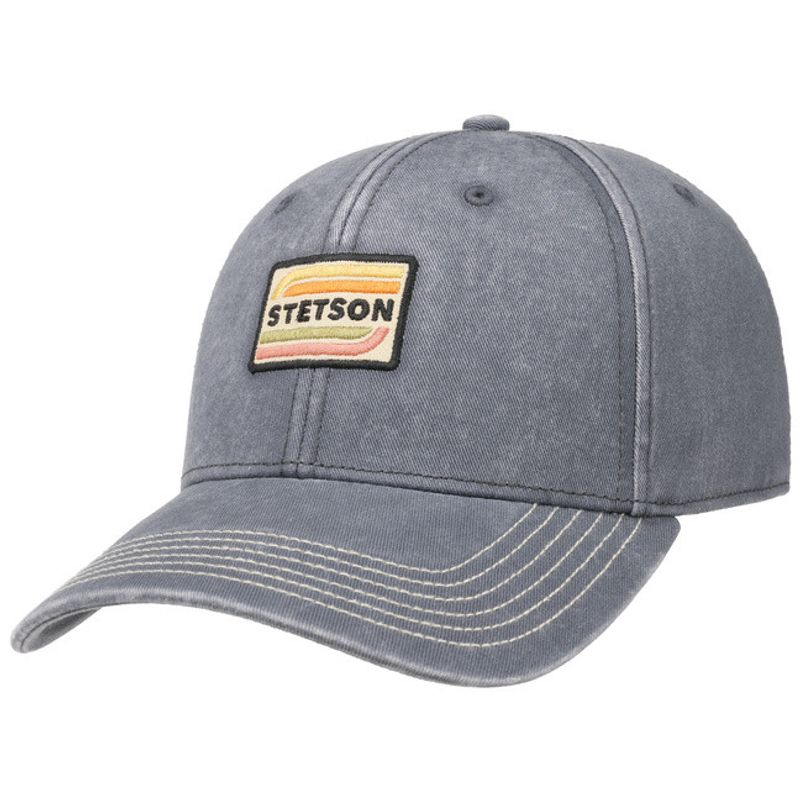 Lenloy Baseball Cap Cotton Grey -  Stetson