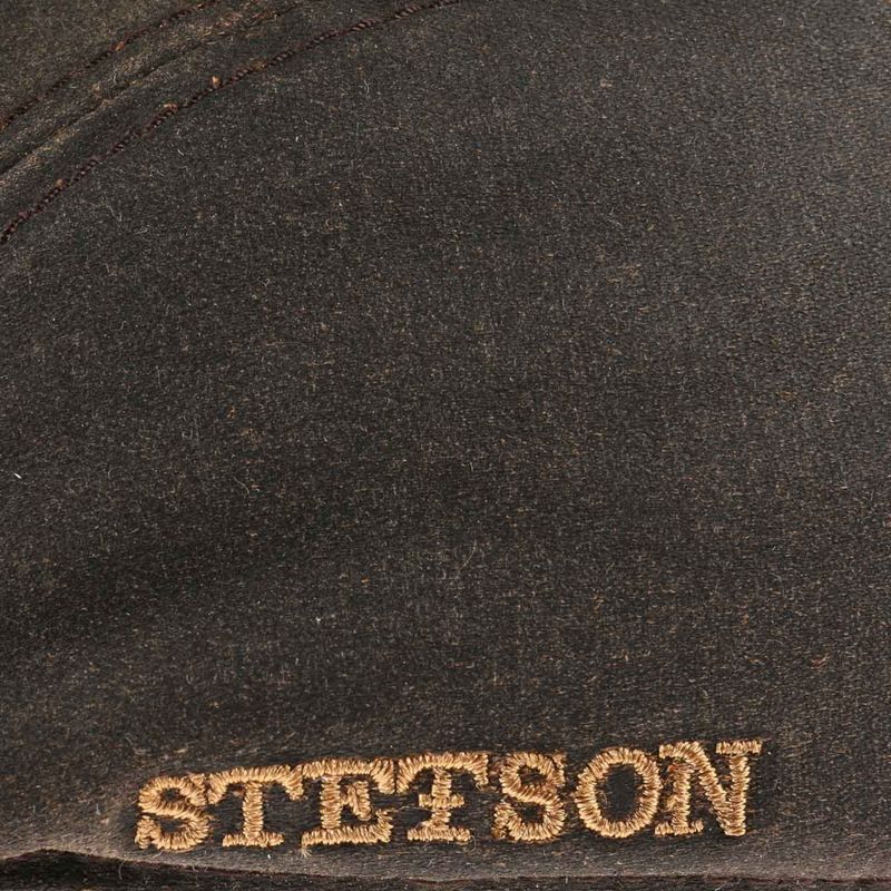 IVY Co/Pe Ear Flap Brown Old Cotton Flat Cap - Stetson