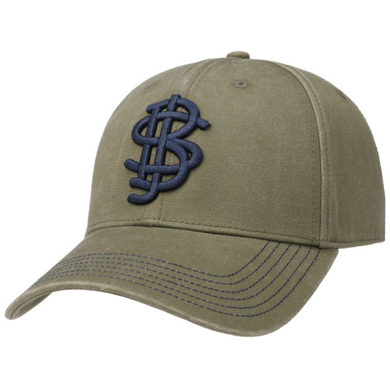 Stitched Logo Baseball Cap Green UPF 40+  - Stetson