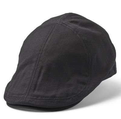 Desmond Duckbill Flat Cap Black - Statewear