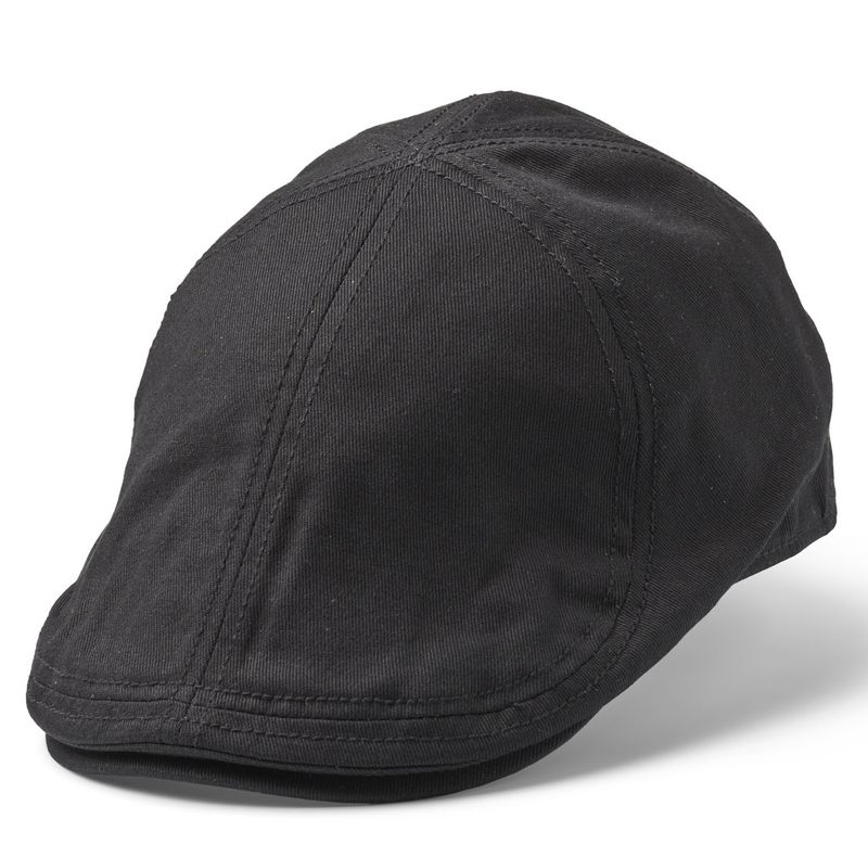 Desmond Duckbill Flat Cap Black - Statewear