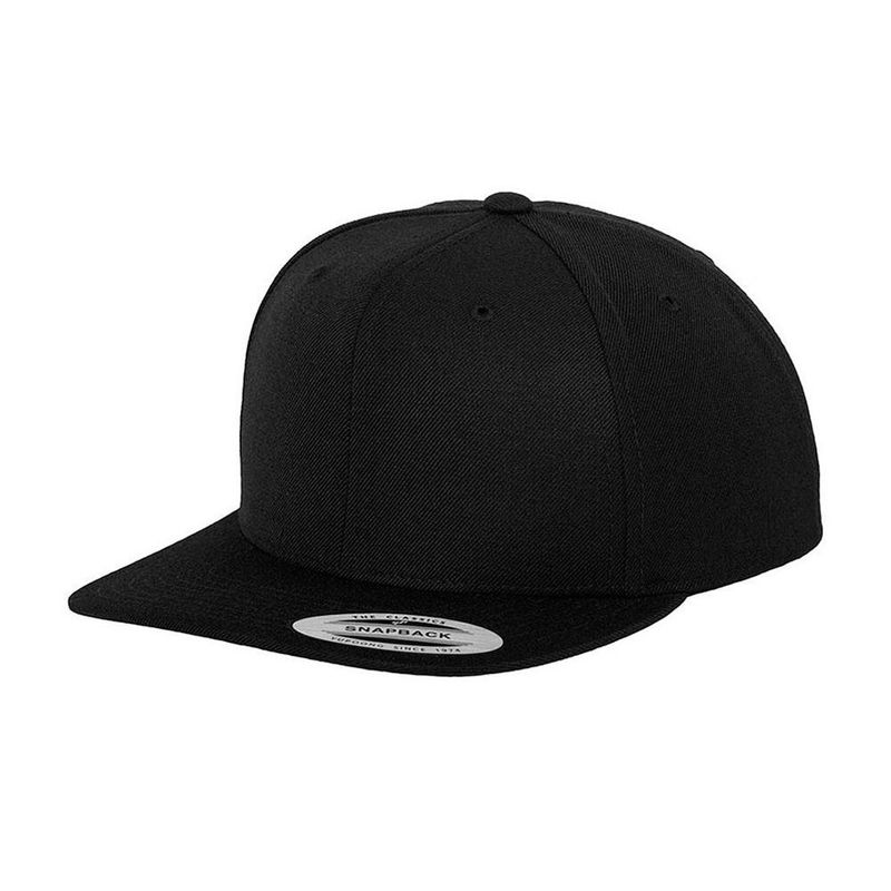 Pro-Style Twill Snapback Toddler Black Cap - Yupoong