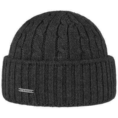 Stetson Georgia Wool Knit Beanie Grey