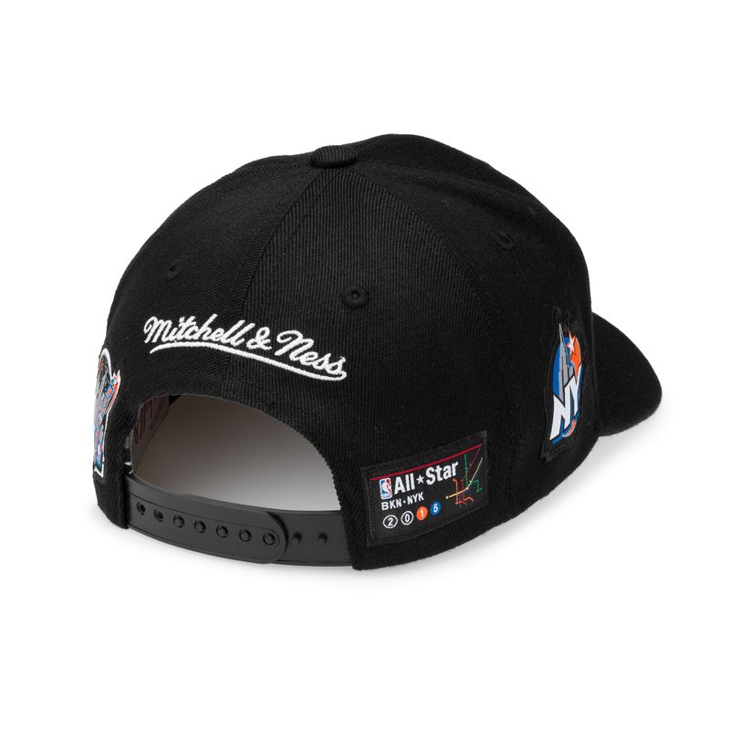 Allstar Script Patch Brooklyn Nets Black - Mitchell & Ness