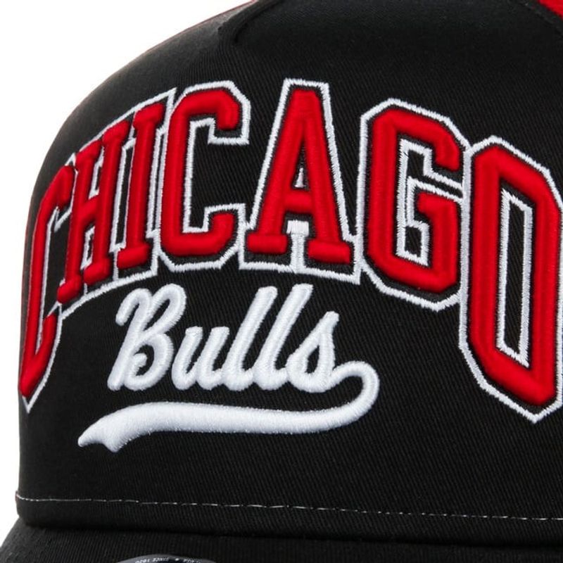 NBA Script Chicago Bulls 9FORTY E-Frame Trucker Cap - New Era