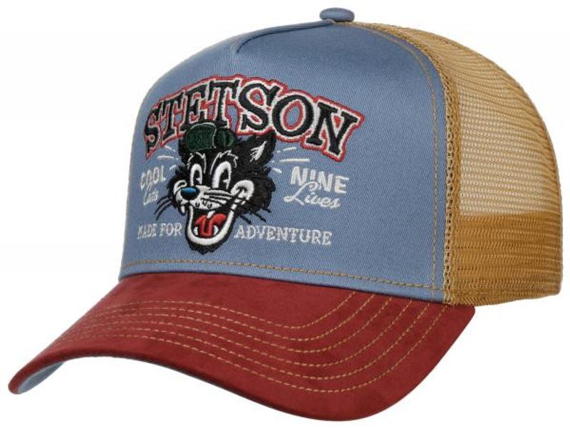 Cool Cats Nine Lives Trucker Cap Blue  - Stetson