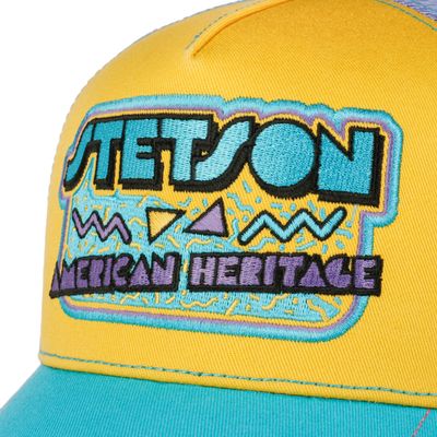 Stetson Trucker Cap 90s Turquoise Yellow