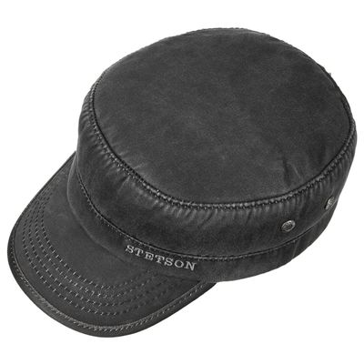 Army Cap Winter CO/PES Lined Black Stetson