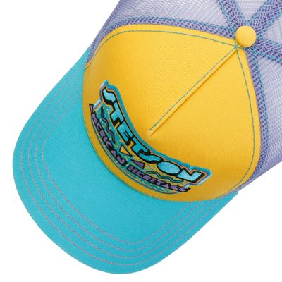 Stetson Trucker Cap 90s Turquoise Yellow
