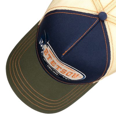 Stetson Trucker Cap Cowboy Coffee Olive Navy