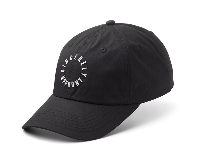 Sincerely Baseball Cap Black  - Upfront