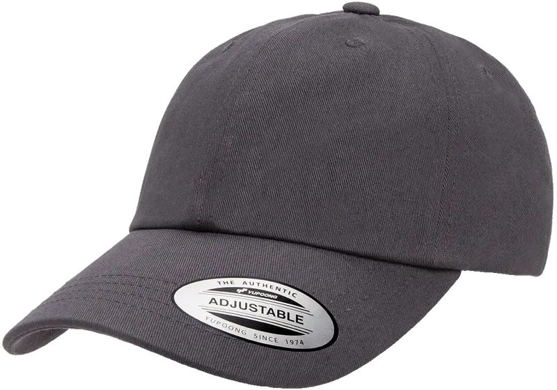Low Profile Organic Cotton Dark Grey Cap - Yupoong