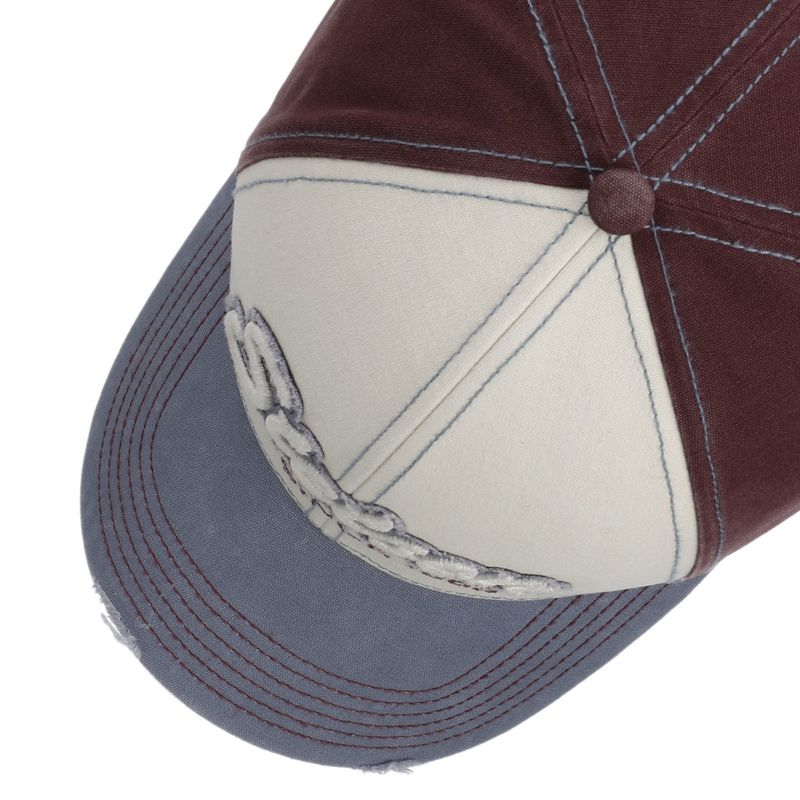 Stetson Baseball Cap Vintage Distressed Light Blue Red