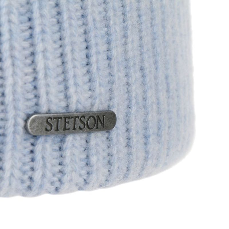 Classic Uni Wool Beanie Hat Light Blue- Stetson
