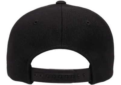 YP Classic Premium Curved Visor Snapback Black - Flexfit/Yupoong