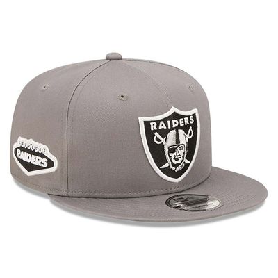 Las Vegas raiders Side Patch TEAM Grey 9FIFTY Snapback Cap