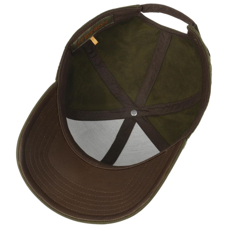 Stetson Waxed Cotton Baseball Cap Olive