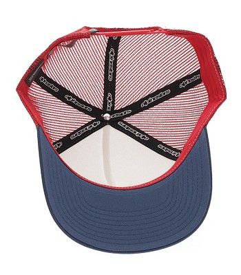 Flag Snapback Trucker White/Red/Navy - Alpinestars