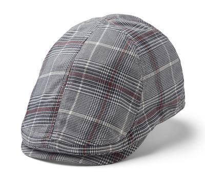 Merrit Duckbill Flat Cap Black/Bordeaux - Statewear
