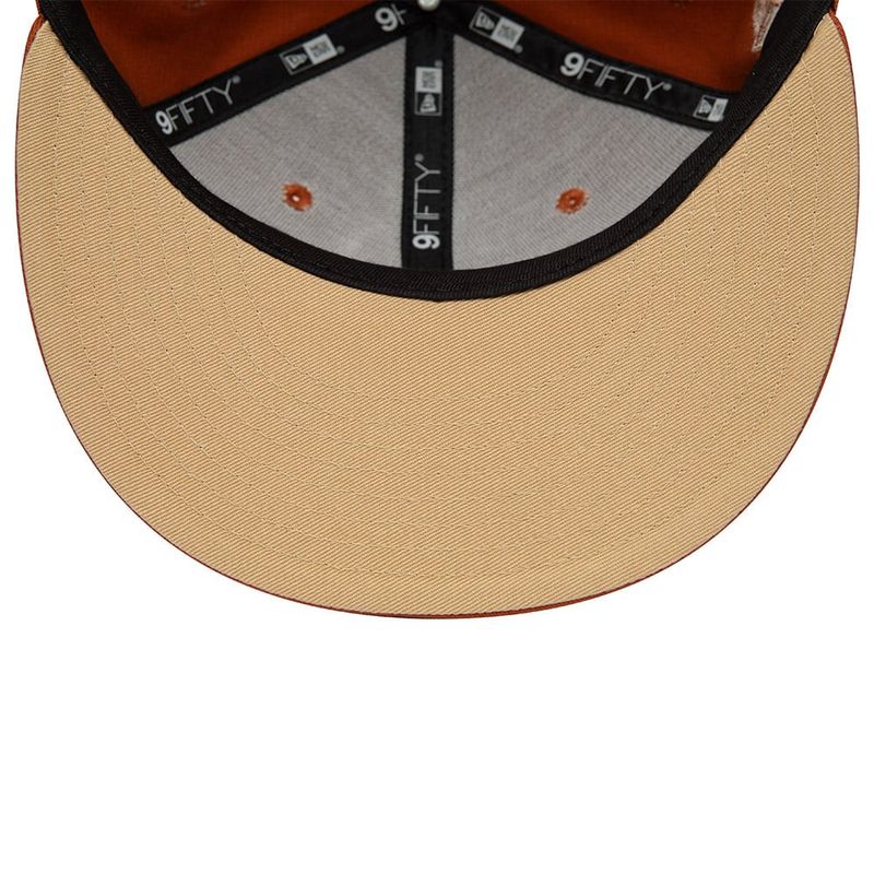 9fifty LA Dodgers Medium Brown Side Patch Snapback - New Era