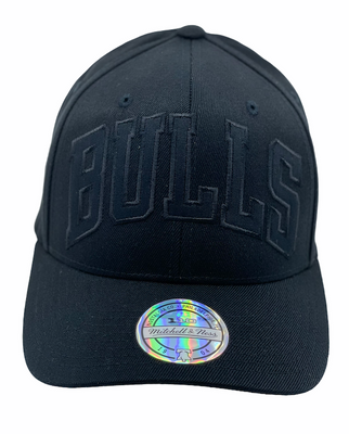Chicago Bulls Logo and brand Blk/Blk 110 - Mitchell & Ness
