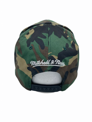 Brooklyn Nets Black/White Logo Camo 110 - Mitchell & Ness