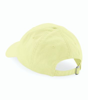Low Profile 6 Panel Pastel Lemon Dad Cap - Beechfield