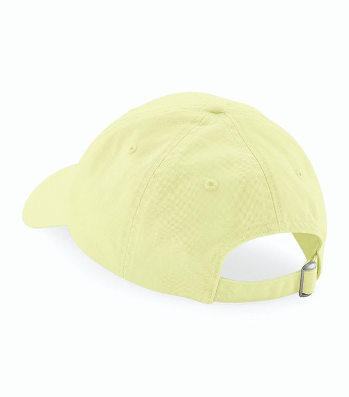 Low Profile 6 Panel Pastel Lemon Dad Cap - Beechfield