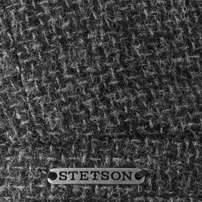 Hatteras Shetland Wool Flat Cap Anthracite - Stetson