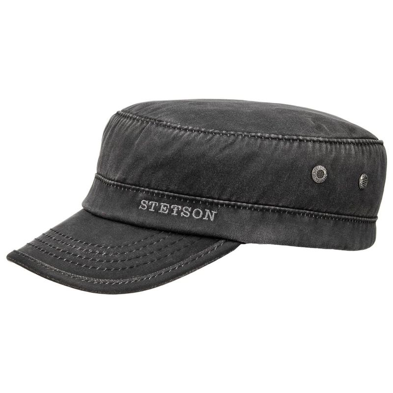 Army Cap Winter CO/PES Lined Black Stetson