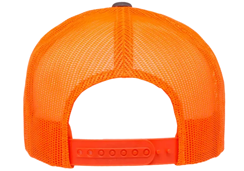 Retro Trucker 2-Tone Charcoal / Neon Orange -Yupoong