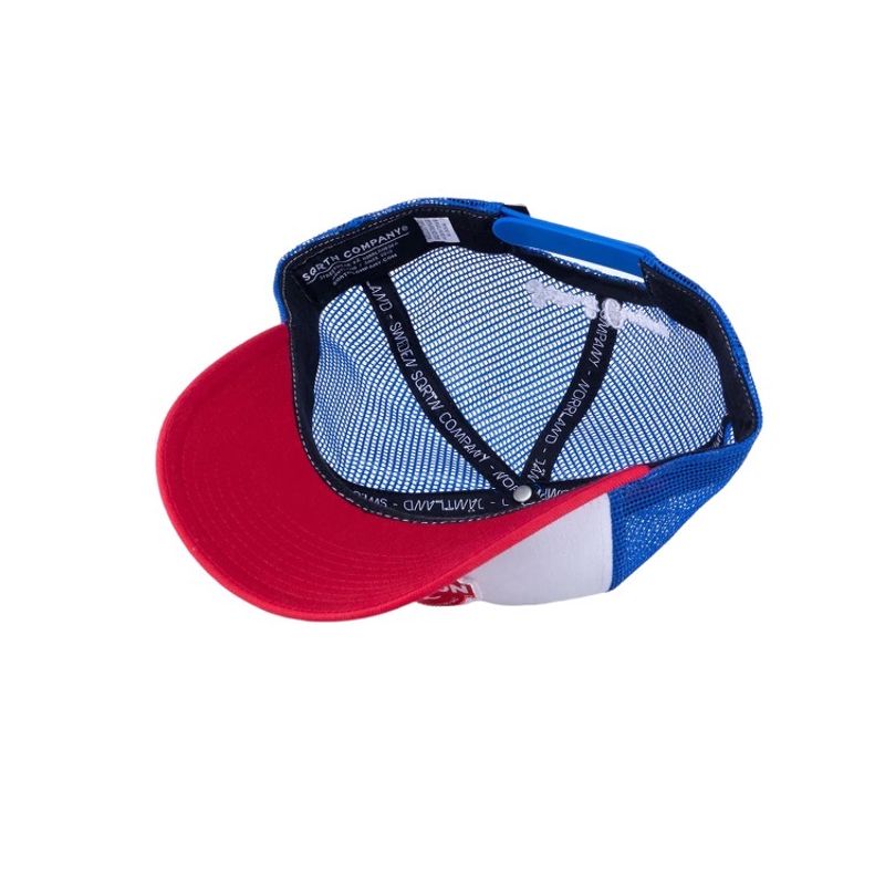 Raindeer Trucker Keps Hooked White/Blue - SQRTN