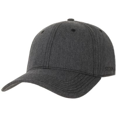 Stetson Baseball Cap Cotton Melange Dark Grey