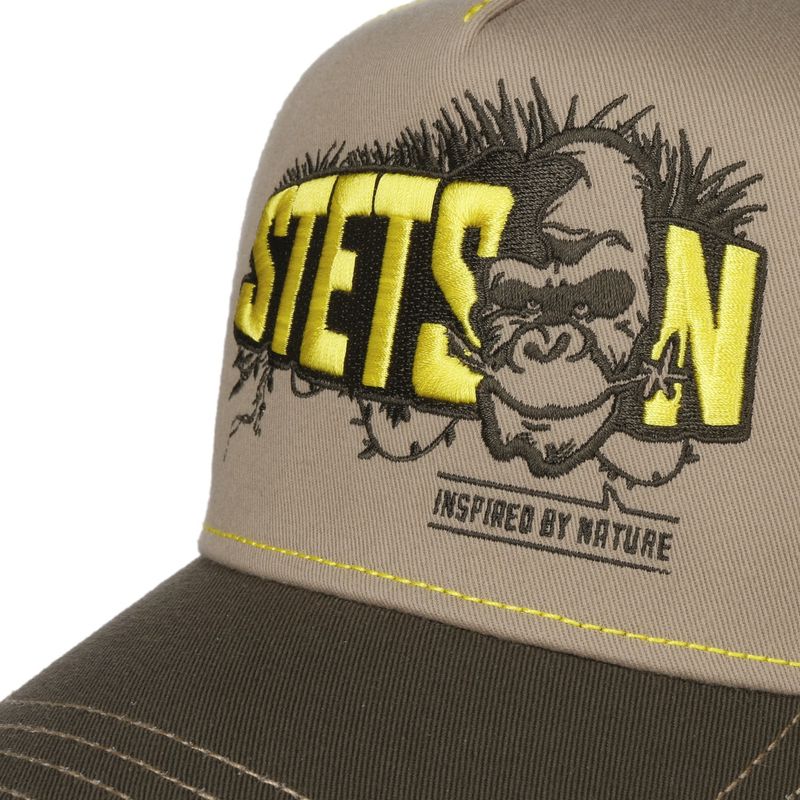 Trucker Cap Ape Inspired by Nature Beige/Yellow - Stetson