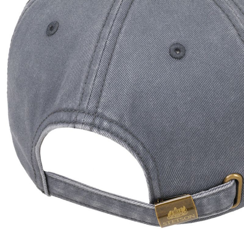 Lenloy Baseball Cap Cotton Grey -  Stetson