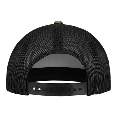 Yupoong Camo Trucker Cap Dark Camo Black
