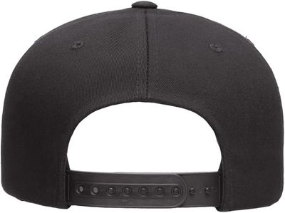 Classic 5 Panel Snapback Black-Yupoong