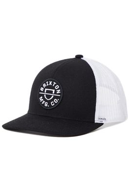 Brixton Crest Trucker Black White