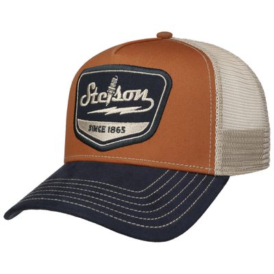 Trucker Cap Spark Plug Navy/Rust Orange - Stetson