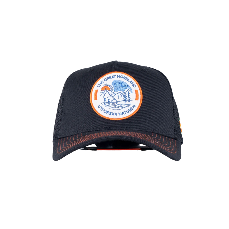 Naturen Trucker Keps Hooked Black/Orange - SQRTN