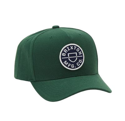 CREST NETPLUS SNAPBACK- Trekking Green/ Washed Navy - Brixton