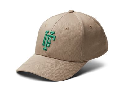 Spinback Baseball Cap Crown 4 Khaki/Green - Upfront