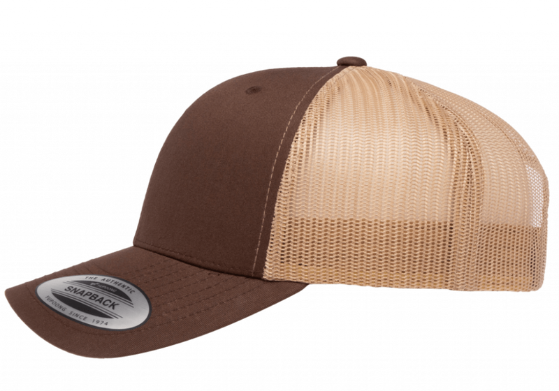 Trucker Flexfit Brun/Beige 6506 i lager från Flexfit/Yupoong